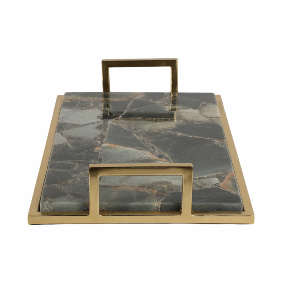 Timor Green Agate Tray