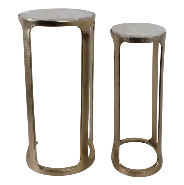 Surrey Selenite Top Accent Tables