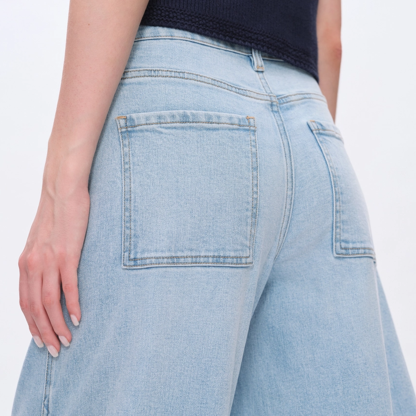 Mid Rise Bootcut Jeans, Medium Blue