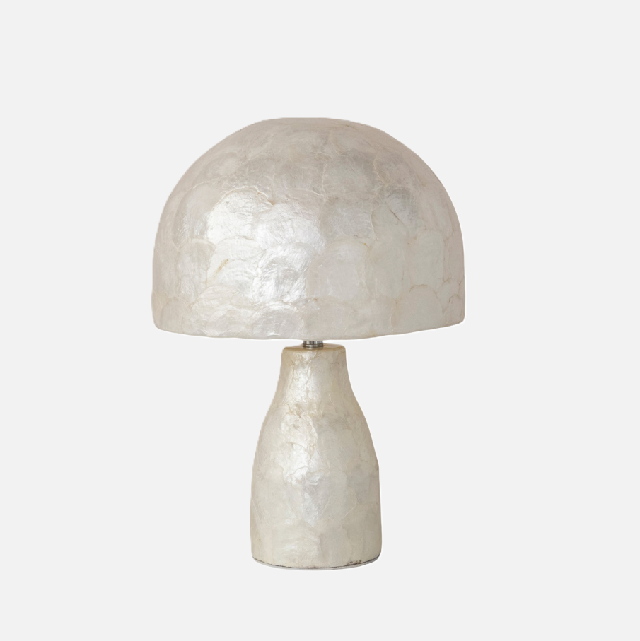 Capiz Table Lamp, Natural