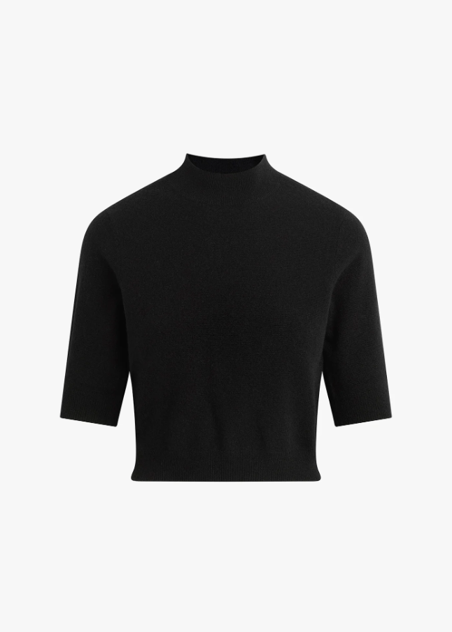 Bonnie Top, Black - 13 Hub Lane   |  Mock Neck Sweaters