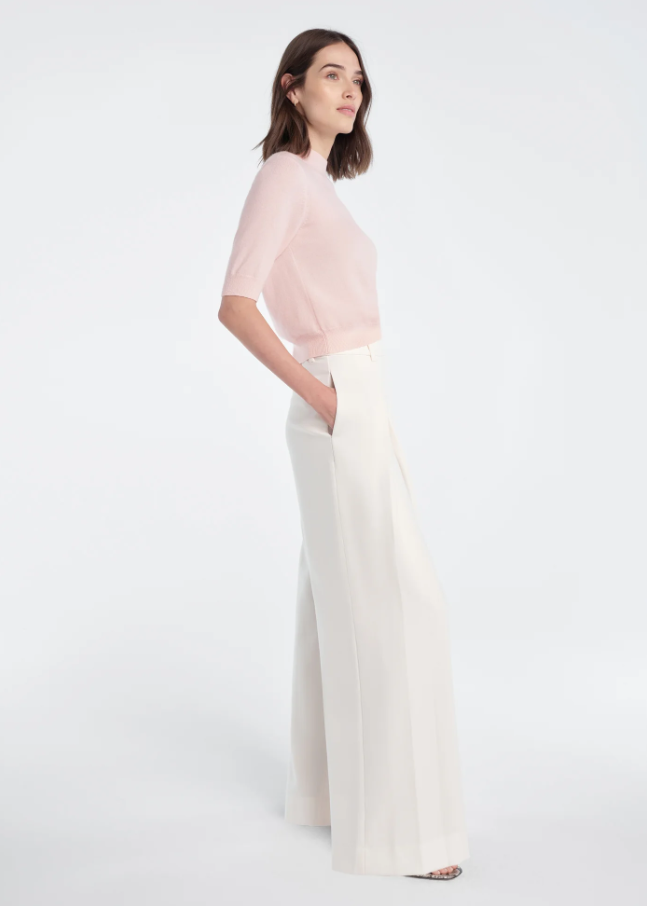 The Petite Pleats for Days Pants, Ivory