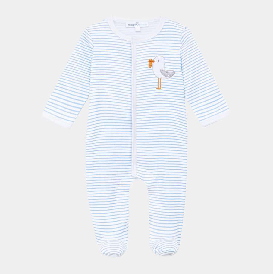 Seabird Shores Applique Footie - 13 Hub Lane   |  