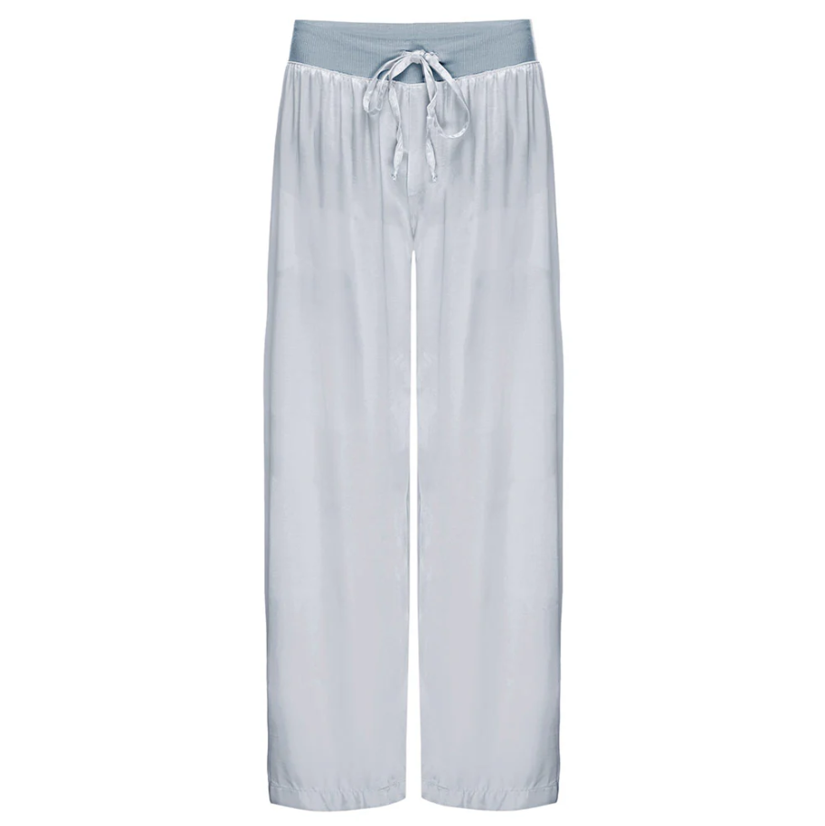 PJ Harlow Jolie Capri Satin Pant, Morning Blue