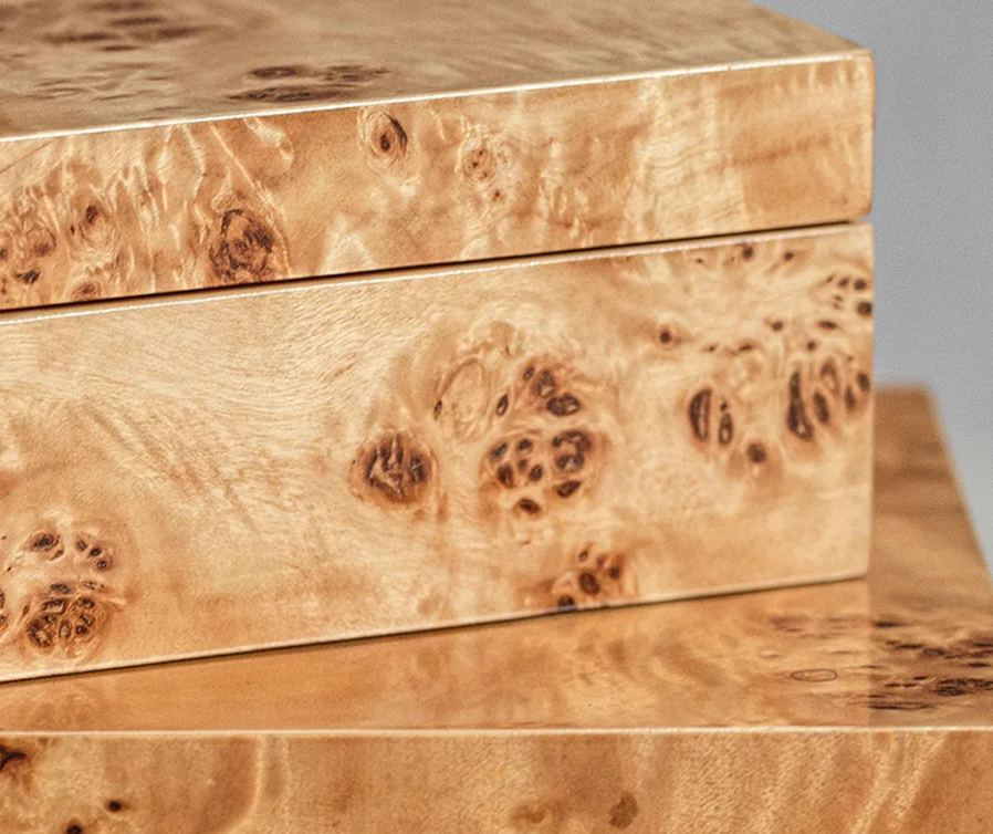 Leiden Burl Wooden Box - 13 Hub Lane   |  