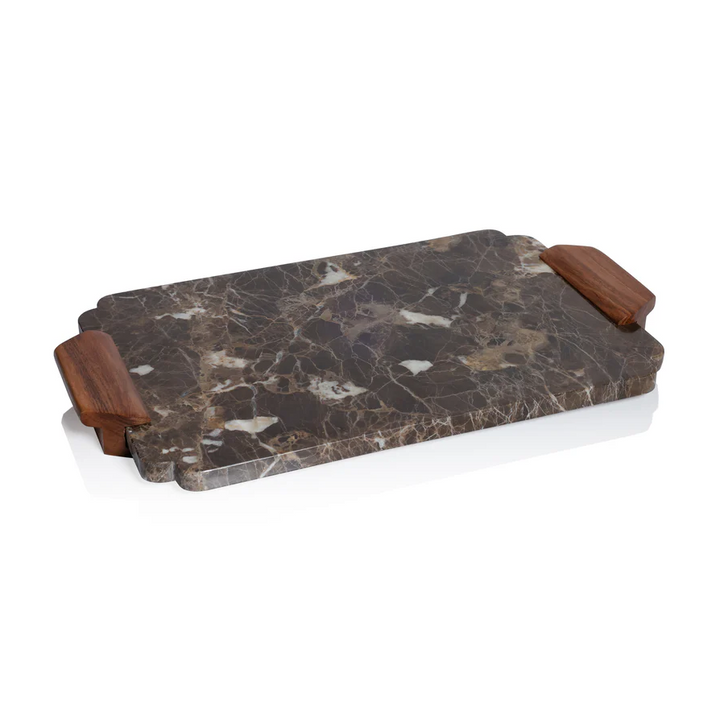 Marble Tray & Charcuterie Board, Mocha