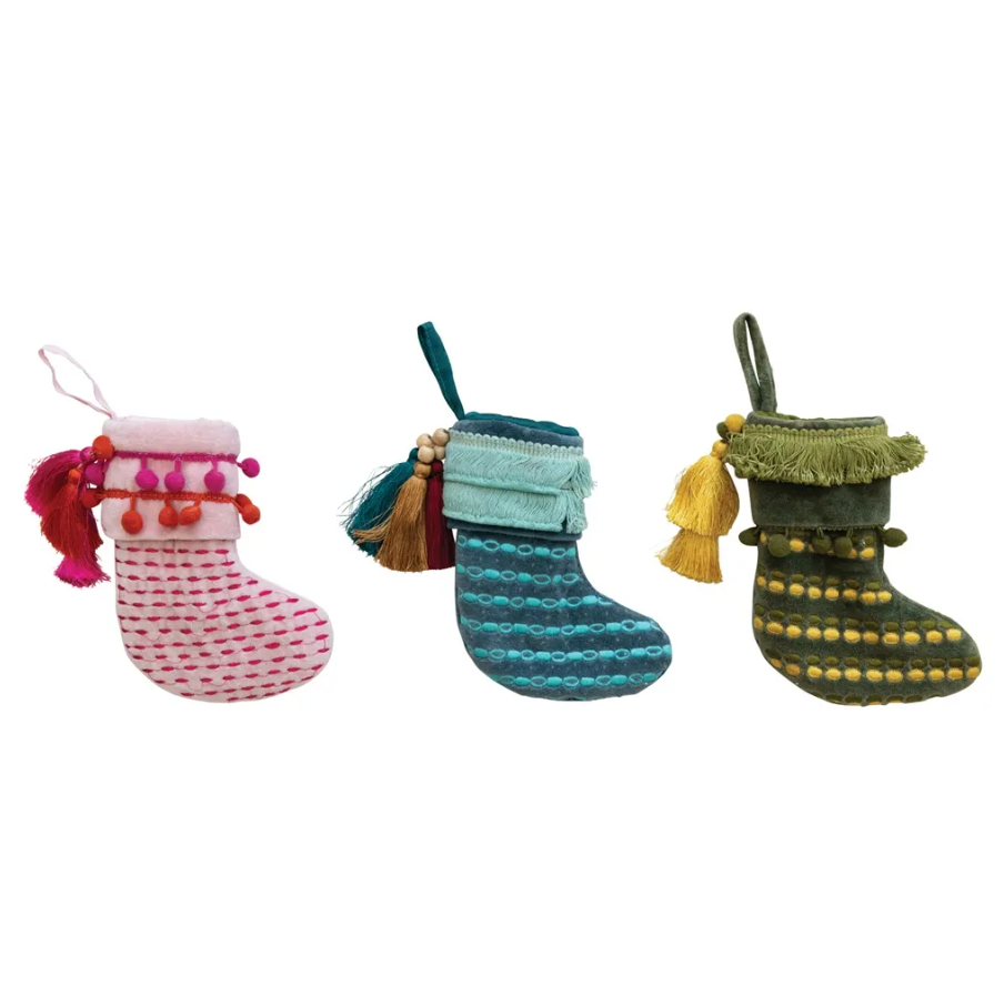 Velvet Stocking Ornament - Thumbnail 5