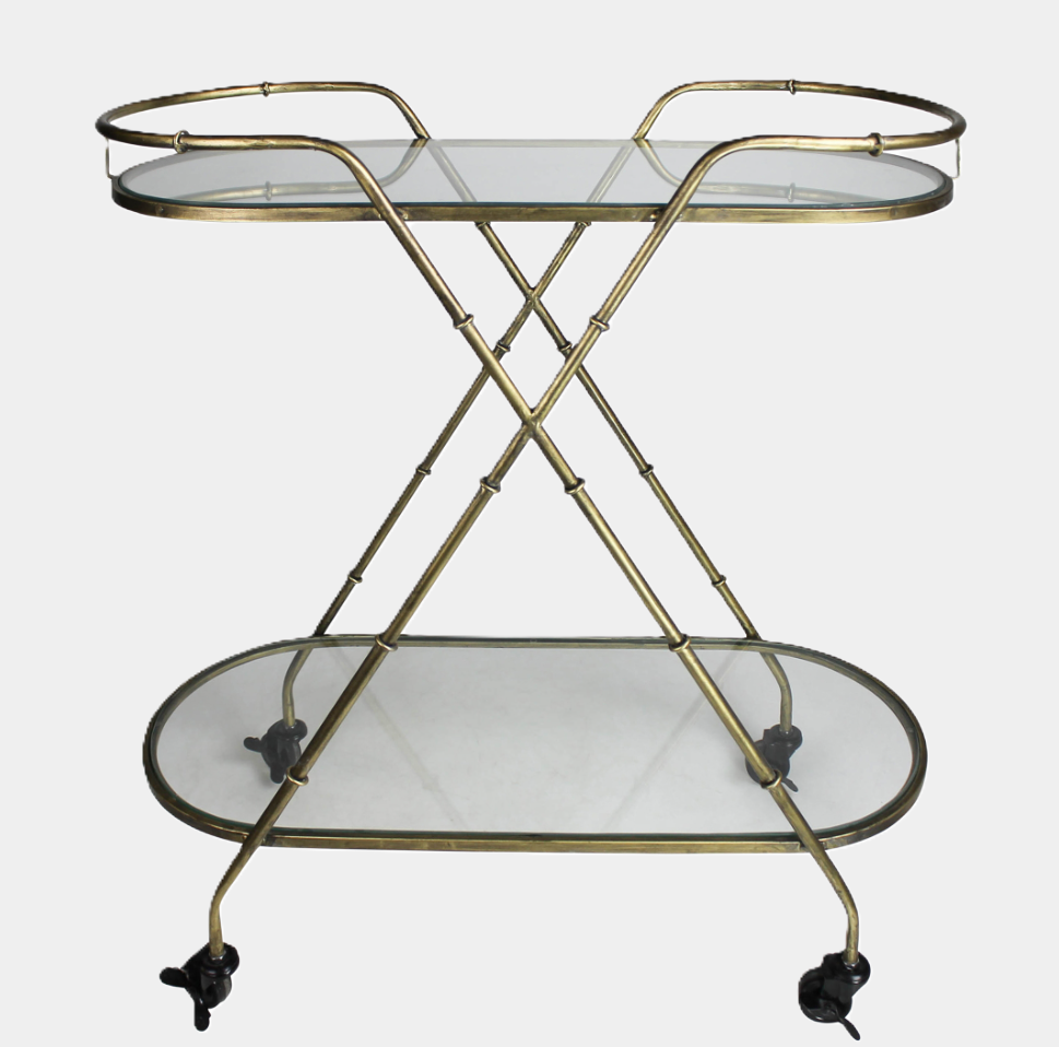 Vera Oval Bar Cart - 13 Hub Lane   |  