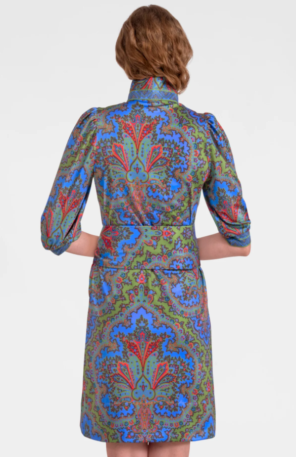 Swagger Mini Dress, Passion Paisley Olive - 13 Hub Lane   |  Mini Dresses