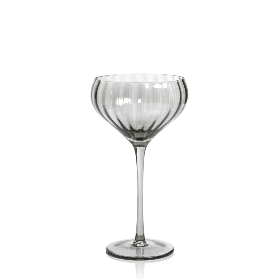 Madeleine Optic Cocktail Glass - 13 Hub Lane   |  Cocktail Glasses