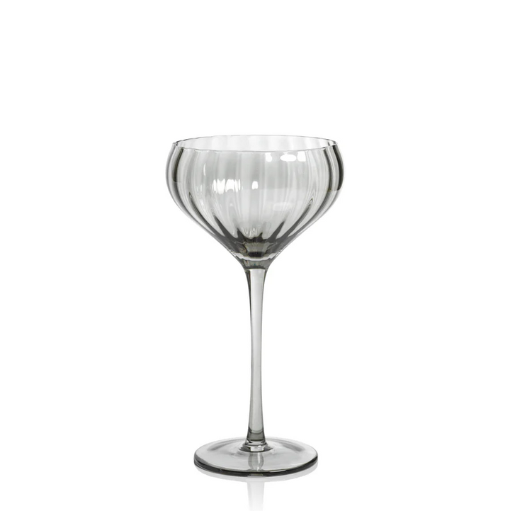 Madeleine Optic Cocktail Glass - 13 Hub Lane   |  Cocktail Glasses