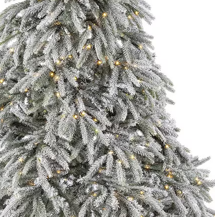 Flocked Down Swept Tree - 13 Hub Lane   |  Christmas Trees