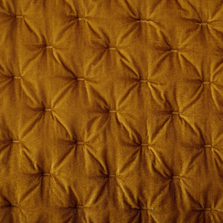 Stella Faux Silk Velvet, Saffron - 13 Hub Lane   |  