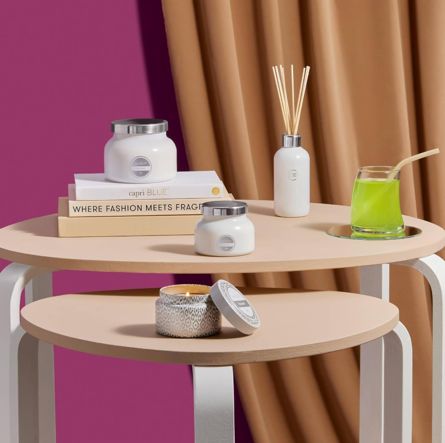 Volcano White Printed Travel Tin - 13 Hub Lane   |  Volcano