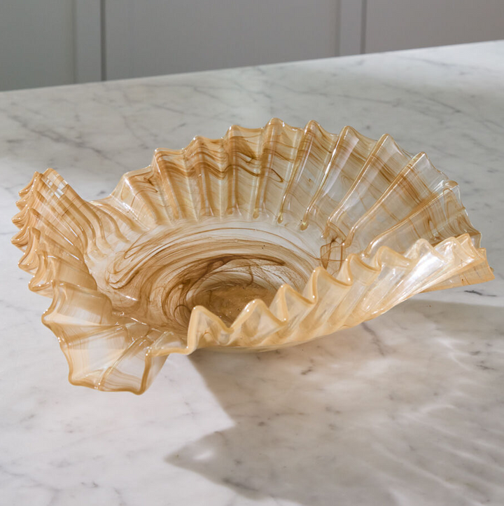 Pleated Glass Bowl - 13 Hub Lane   |  Glass Bowls