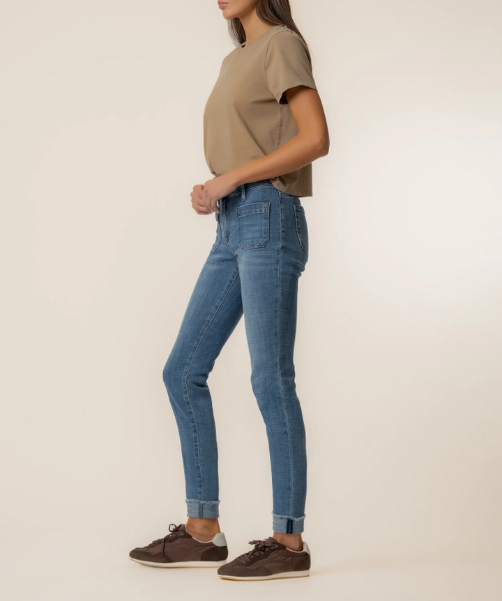 Kut From the Kloth Amy Crop Straight Leg, Attractive - 13 Hub Lane   |  Cropped Straight Leg Pants