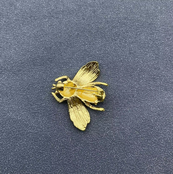 Rhinestone & Enamel Bee Brooch - 13 Hub Lane   |  