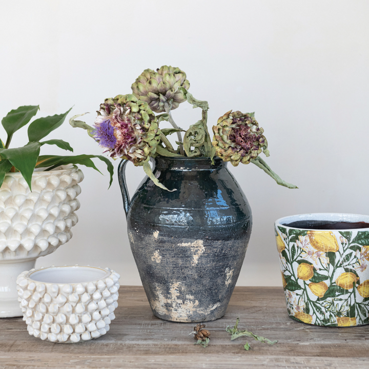 Decorative Terra-Cotta Vase