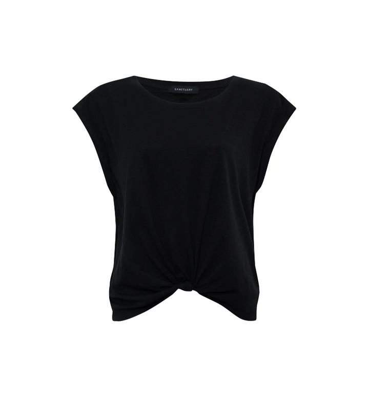 Knotted Muscle Tee, Black - 13 Hub Lane   |  Muscle Tanks