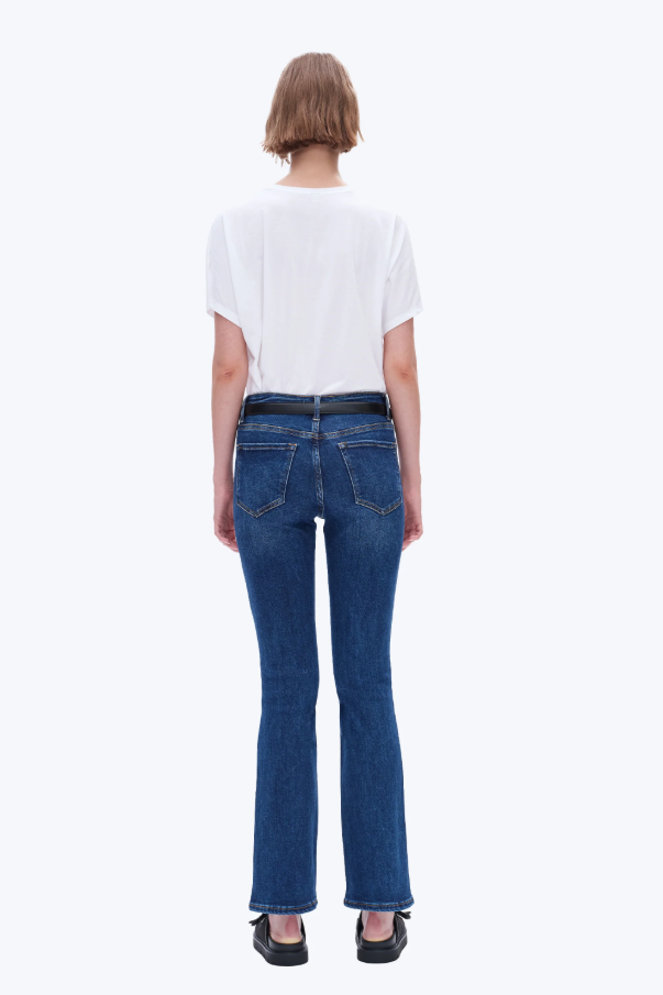 High Rise Bootcut Jeans, Deep Sea