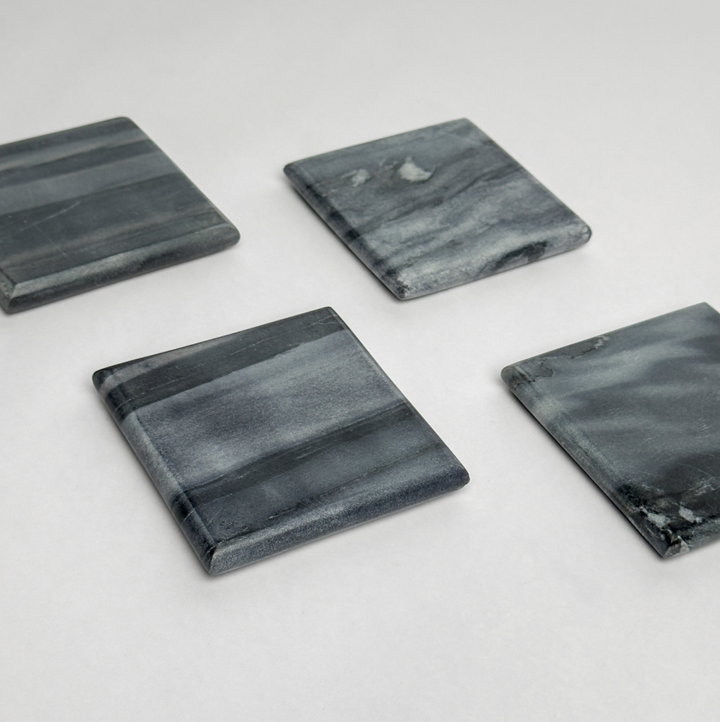 Marble Coasters, Gray - 13 Hub Lane   |  