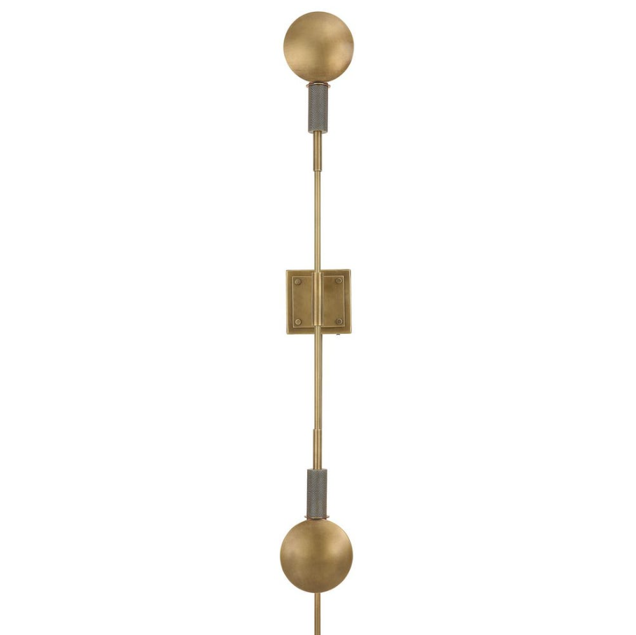 Polar 2 Light Sconce, Light Antique Brass