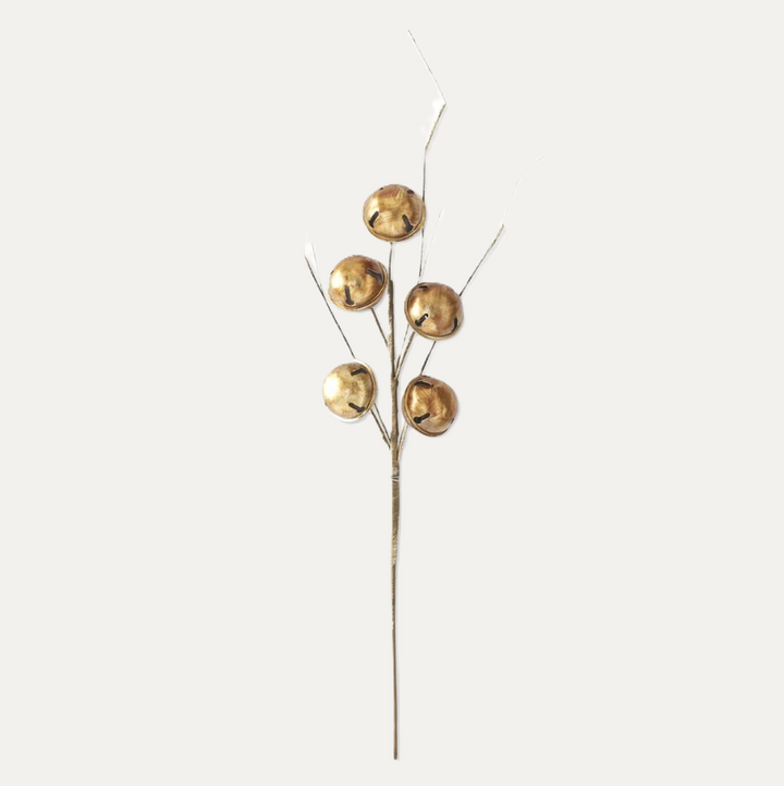 Antiqued Gold Bells Branch