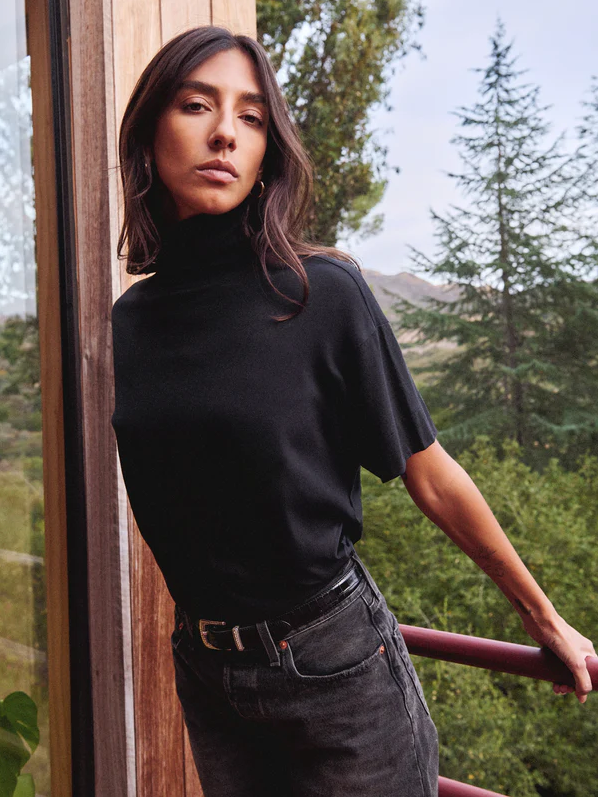 Nation LTD Fable Turtleneck Tee, Jet Black - 13 Hub Lane   |  Turtlenecks