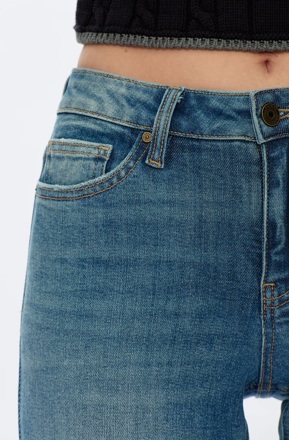 Mid Rise Bootcut Jeans, Retro Medium Blue