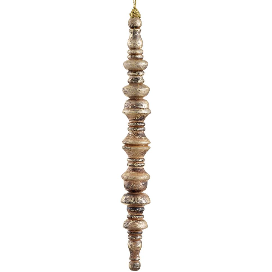 16" Wood Finial Ornament - 13 Hub Lane   |  Vintage Inspired Ornaments