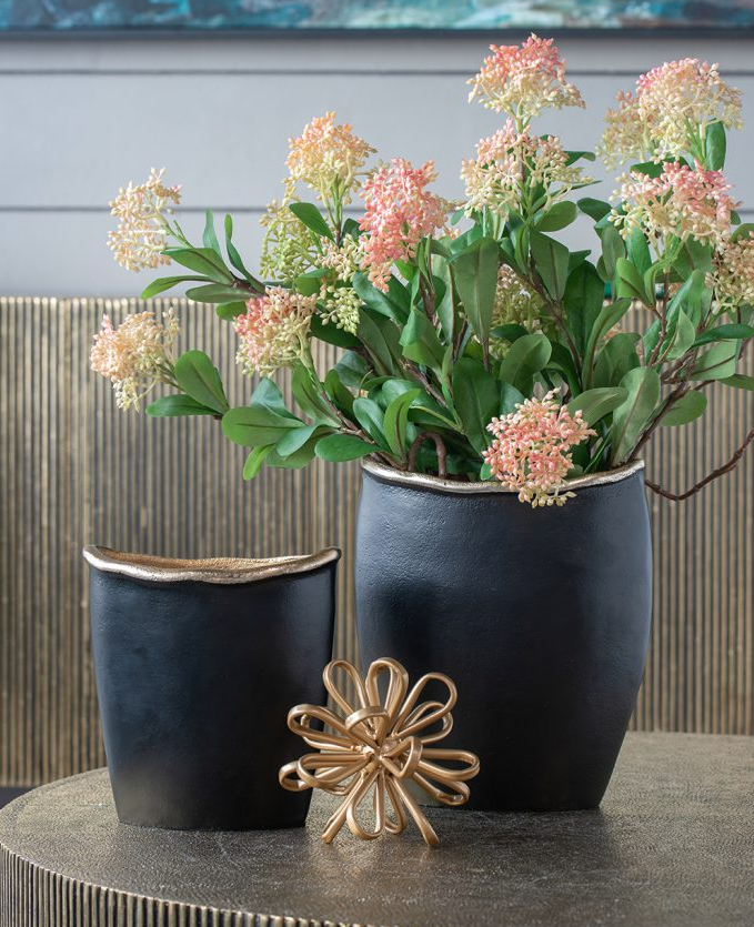 Gold Spherical Flower Statuary - 13 Hub Lane   |  