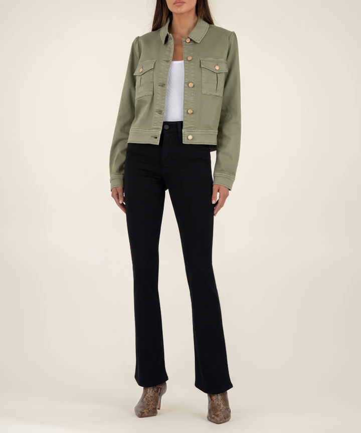 Kut From the Kloth Jocelyn Trucker Jacket, Sage - 13 Hub Lane   |  Trucker Jackets