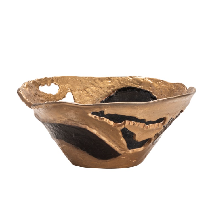 Willow Gold Pierced Bowl - 13 Hub Lane   |  Aluminum Bowls