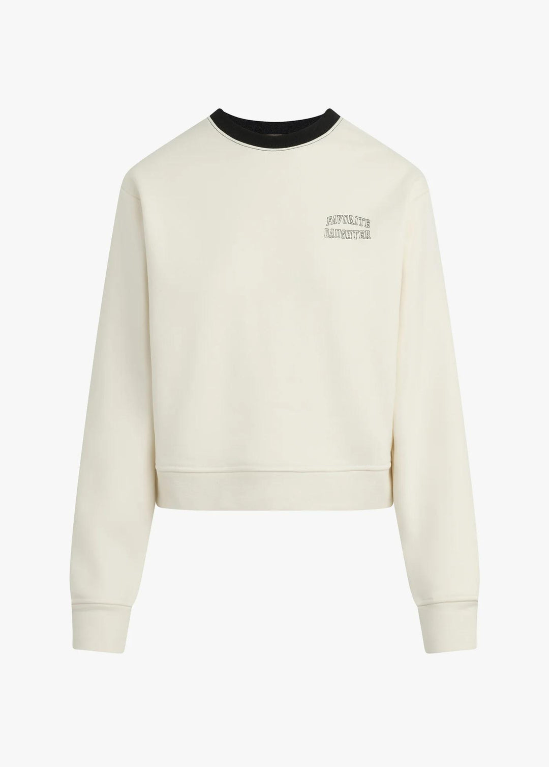 Favorite Daughter Collegiate Chest Classic Sweatshirt, Ivory