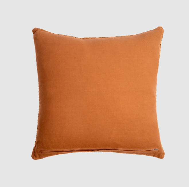 Rattan Suede Pillow, Cognac - 13 Hub Lane   |  
