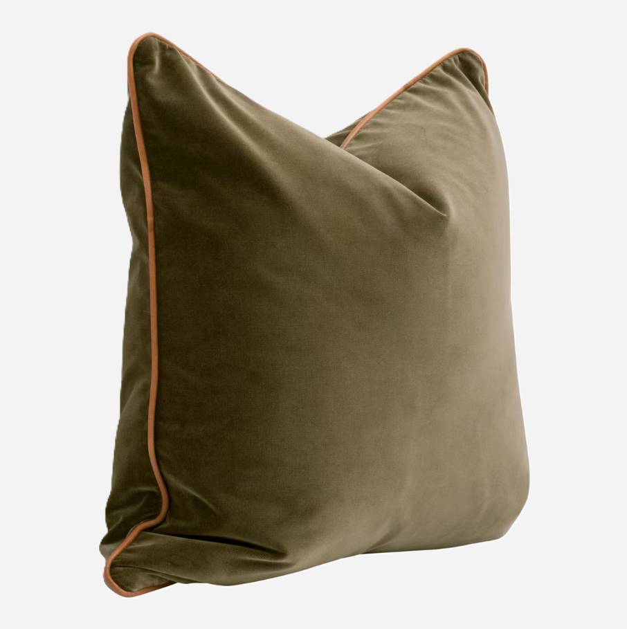 The Not So Basic Pillow, Olive & Whiskey