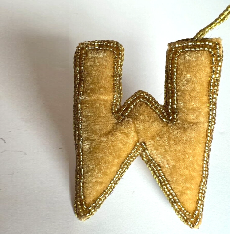 Alphabet Ornament - 13 Hub Lane   |  Fabric Ornaments