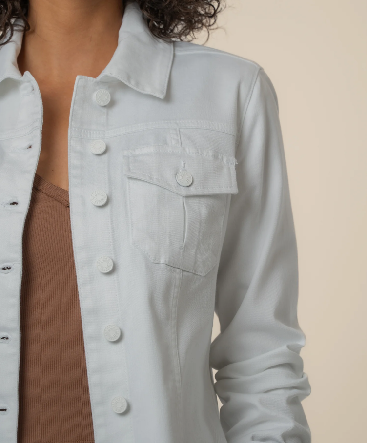 Kut From the Kloth Kara Denim Jacket, Optic White