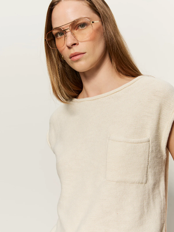 Easy Sweater Tee, Collagen - 13 Hub Lane   |  