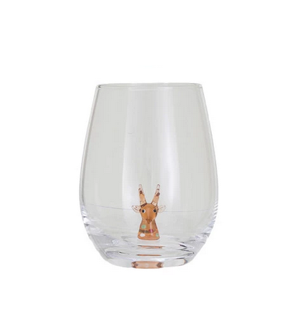 12oz. Holiday Figure Stemless Wine Glass - 13 Hub Lane   |  