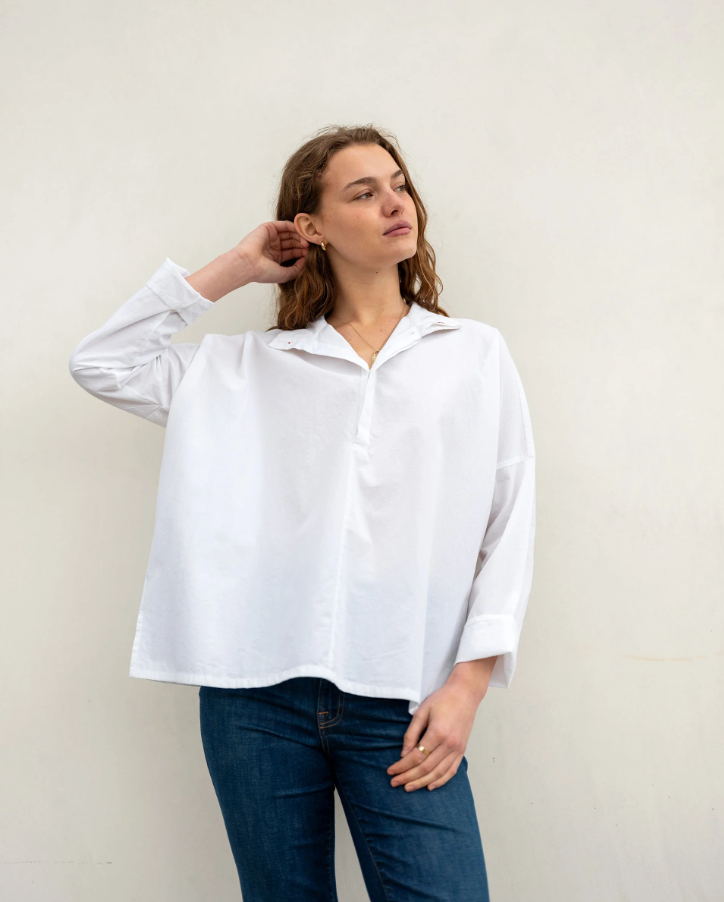 Emerson Top, White - 13 Hub Lane   |  Button-Ups
