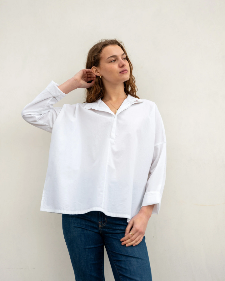 Emerson Top, White - 13 Hub Lane   |  Button-Ups