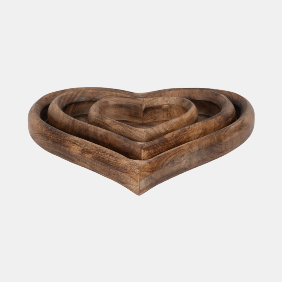 Mango Wood Heart Tray