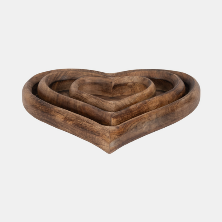 Mango Wood Heart Tray