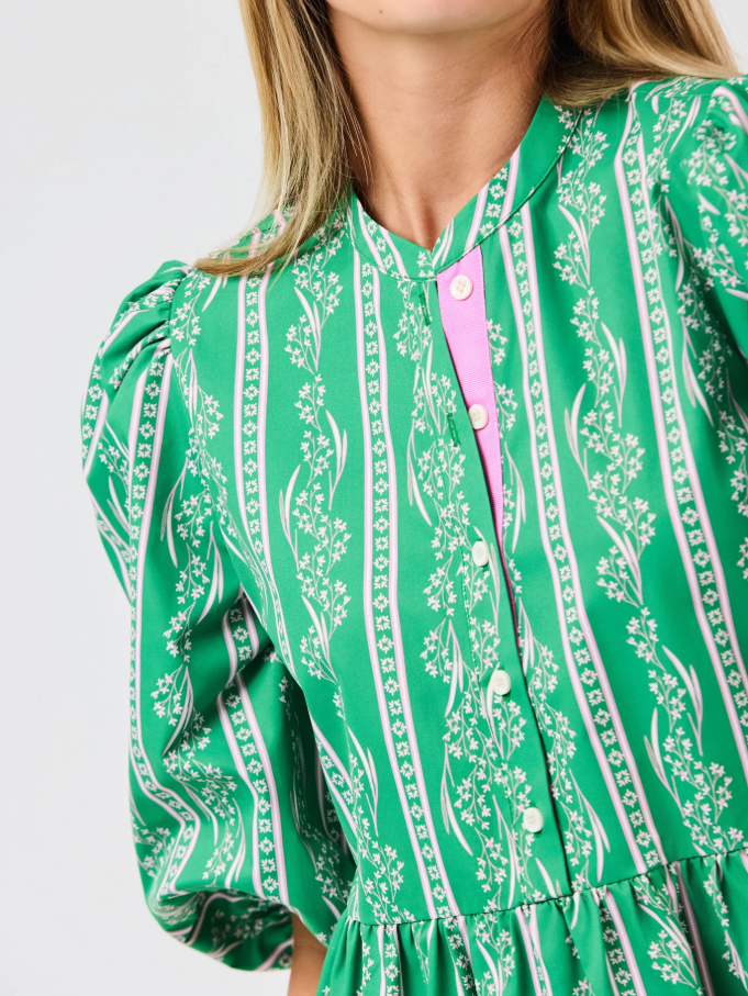 Riley Mini Dress, Garden Lace Green - 13 Hub Lane   |  Mini Dresses