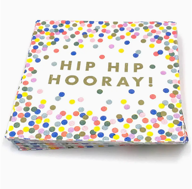 Hip Hip Hooray Cocktail Napkins - 13 Hub Lane   |  