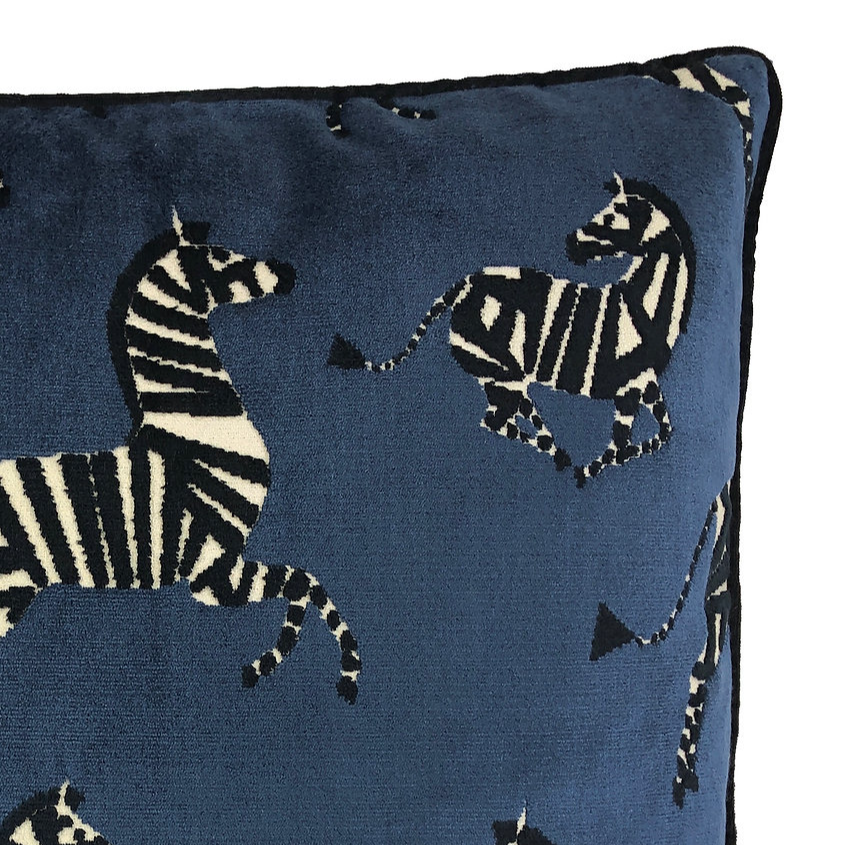 Farlowe Sapphire Velvet Pillow - 13 Hub Lane   |  