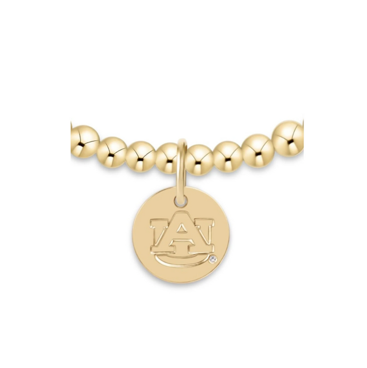 enewton ecollegiate classic gold 3mm bracelet - auburn disc