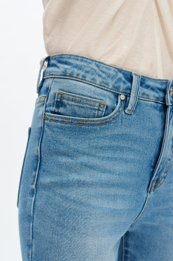 High Rise Bootcut Jeans, Medium Blue