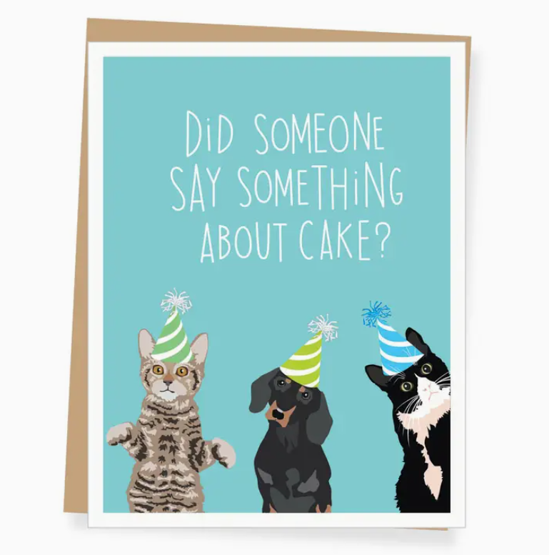 Something About Cake Birthday Card - 13 Hub Lane   |  
